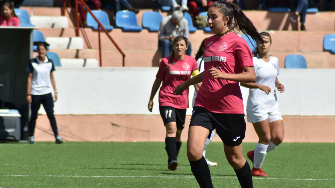 Gol de Celia, del Olímpico, al Madrid CFF B (1-3)