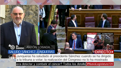 La opinión de Antón Losada sobre el saludo de Sánchez y Junqueras en el Congreso