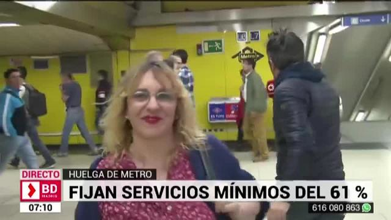 Normalidad en la segunda jornada de huelga en el Metro de Madrid