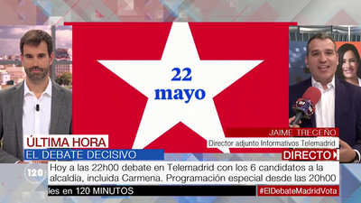 Esta noche, a las 22.00 horas, el debate decisivo entre los candidatos a la alcaldía de Madrid