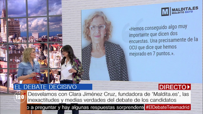 Las medias verdades del debate decisivo en Telemadrid de los candidatos a la Alcaldía de Madrid