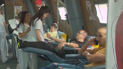 Maratón de sangre con música para batir un récord en el hospital La Paz