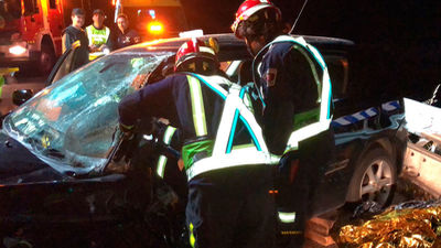 Cuatro personas heridas en el choque de dos vehículos en Guadalix de la Sierra