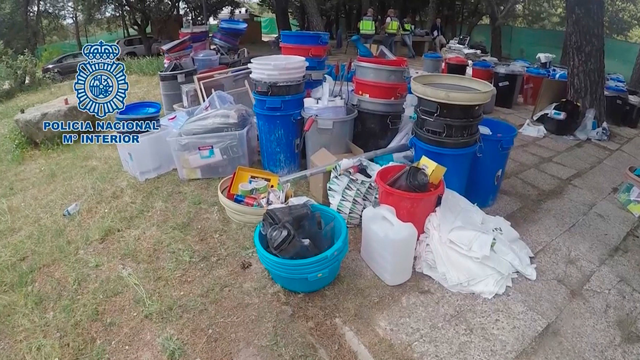 Operación en Alcorcón, Villaviciosa y Valdemorillo contra una red de laboratorios de cocaína