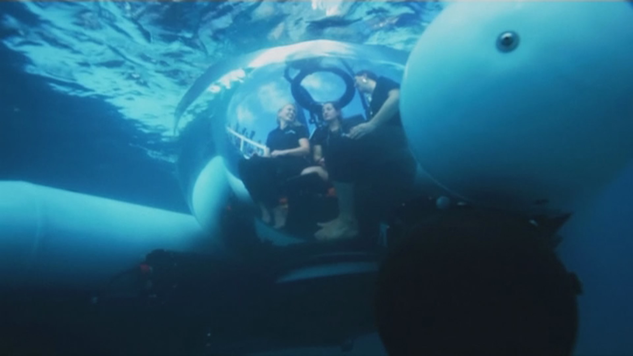 Un taxi submarino para ver los fondos marinos