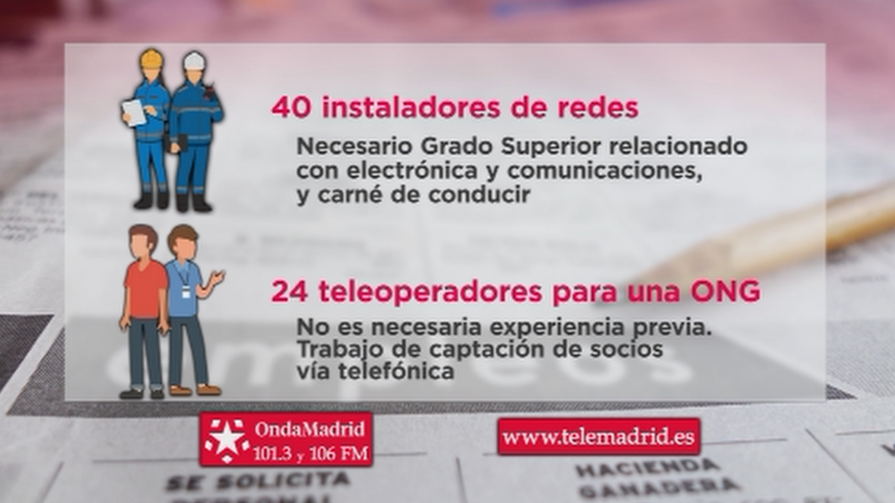 Arganda del Rey busca socorristas y Cercedilla, camarer@s