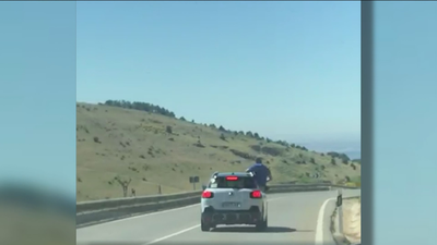 Conducción temeraria en el puerto de la Cruz Verde