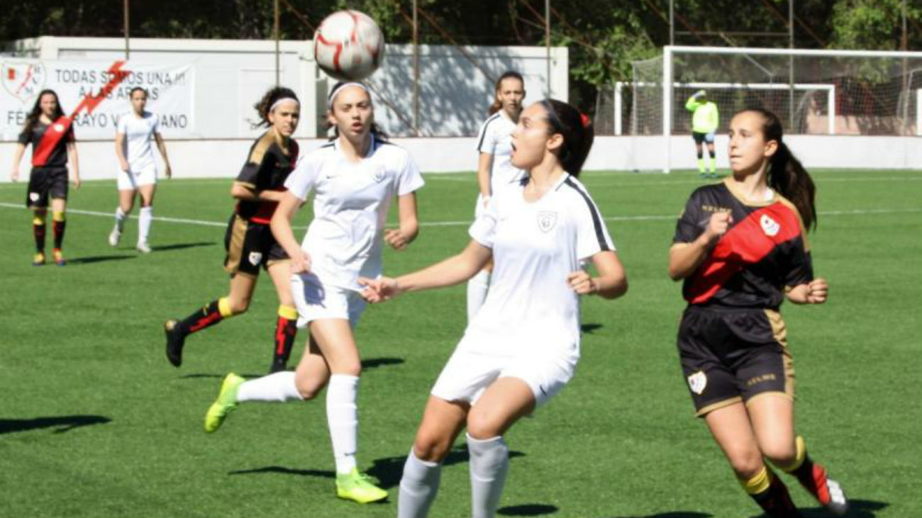 Gol de Noemí, del Madrid CFF,  a la Fundación Rayo (0-1)