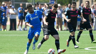 Gol de Miguel Ángel, del Getafe, al Lealtad (4-1)
