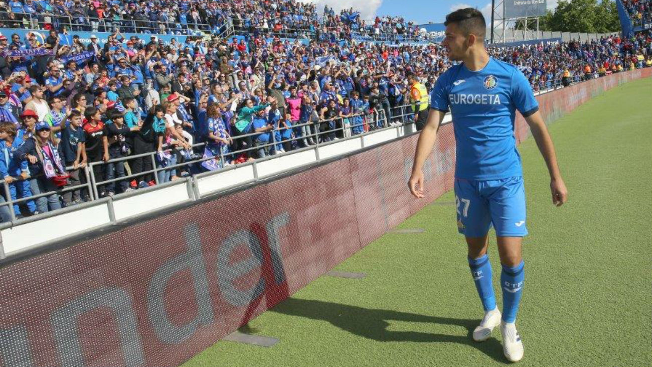 Gol de  Hugo Duro, del Getafe B, al Lealtad (3-0)