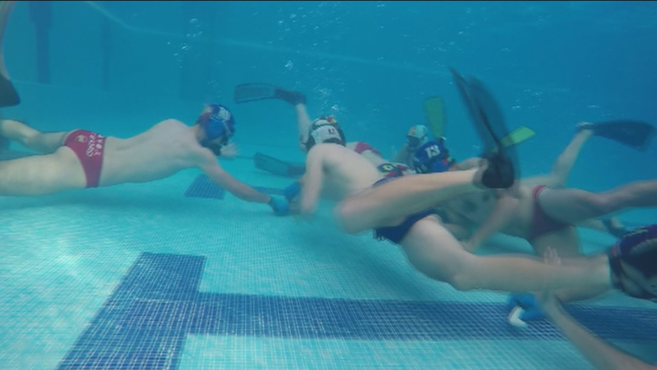 Hockey bajo el agua, el deporte en que los madrileños son campeones de Europa