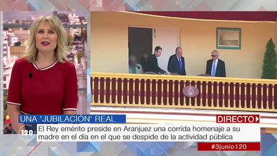 El rey Juan Carlos, homenajeado en Aranjuez en el día de su retirada institucional
