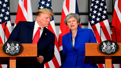 May y Trump aspiran a un pacto comercial que crea polémica en el Reino Unido