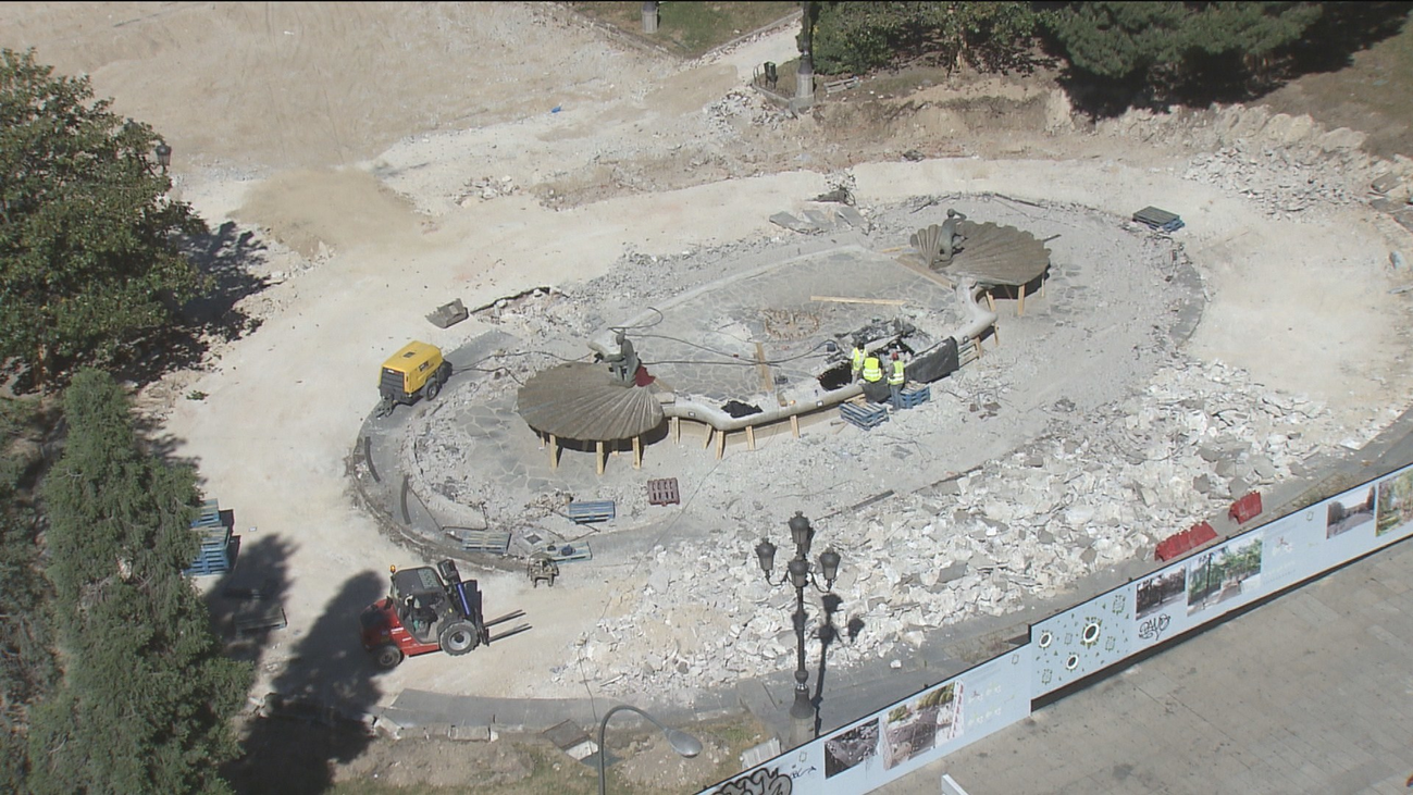Carmena entiende que ha habido "un malentendido" con las obras de la Plaza de España