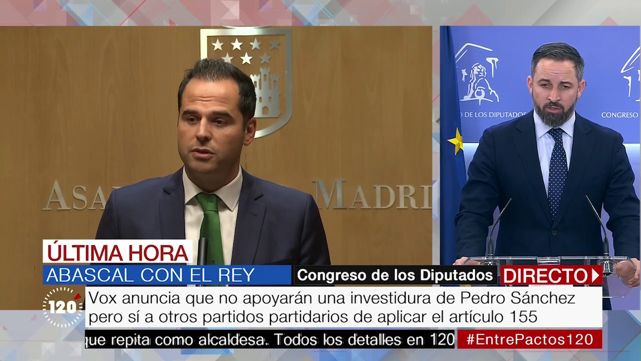 Abascal deja "la mano tendida" para sacar a la izquierda de Madrid