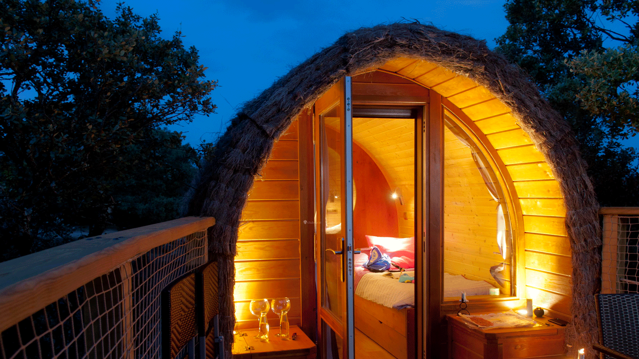 ¿Cabañas para dormir en los árboles?