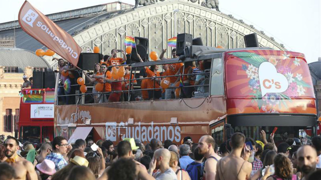 Ciudadanos avisa de que irá al Orgullo y "siempre defenderá" a personas LGTB
