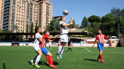 Gol de Ari, del CD Tacón, al Atlético Femenino (0-1)