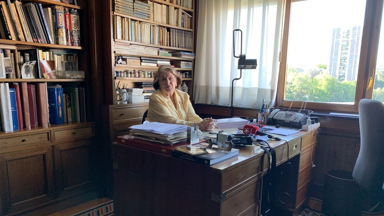 María Isabel Vigiola, viuda de Mingote : "Me encantan los calvos desde que me enamoré de él"