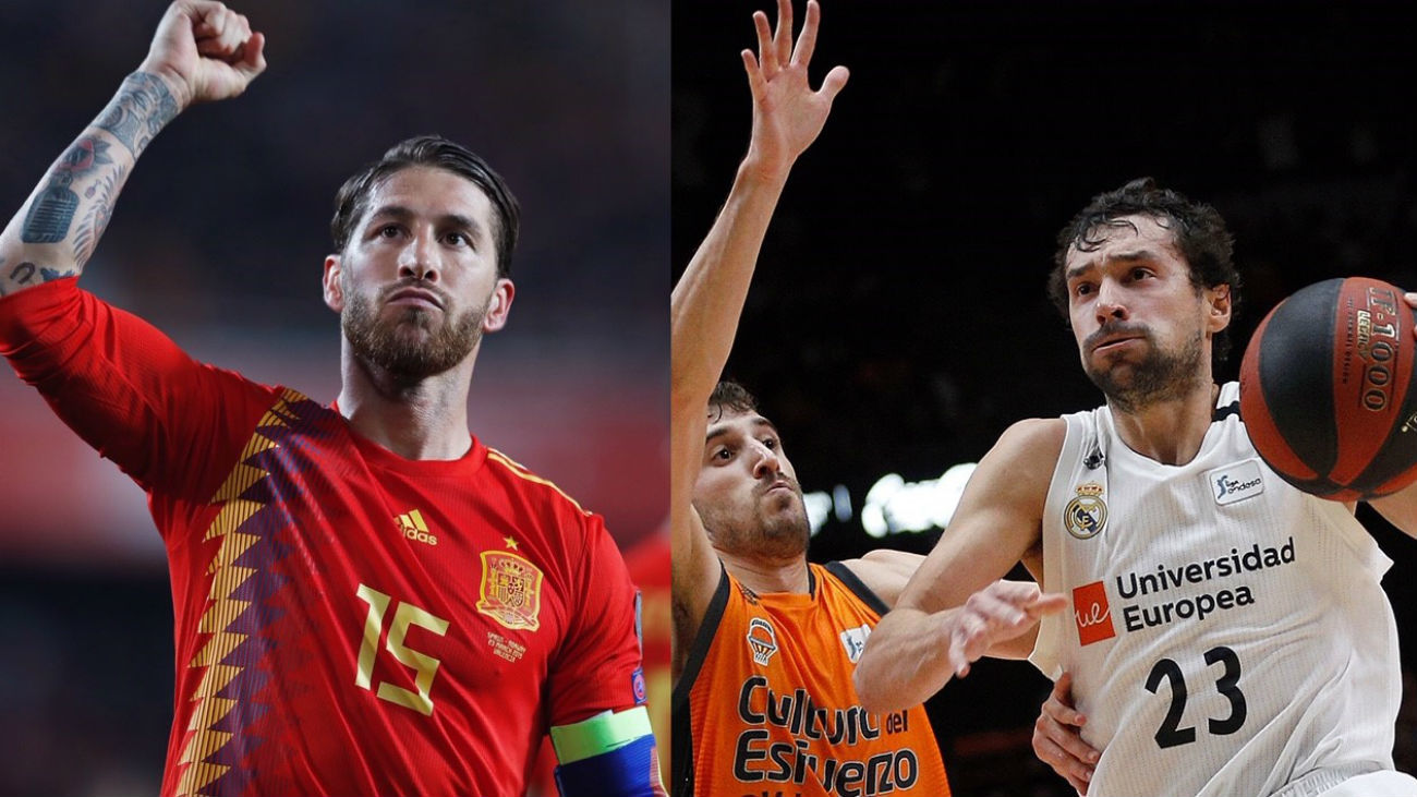 Sergio Ramos y Sergio Llull