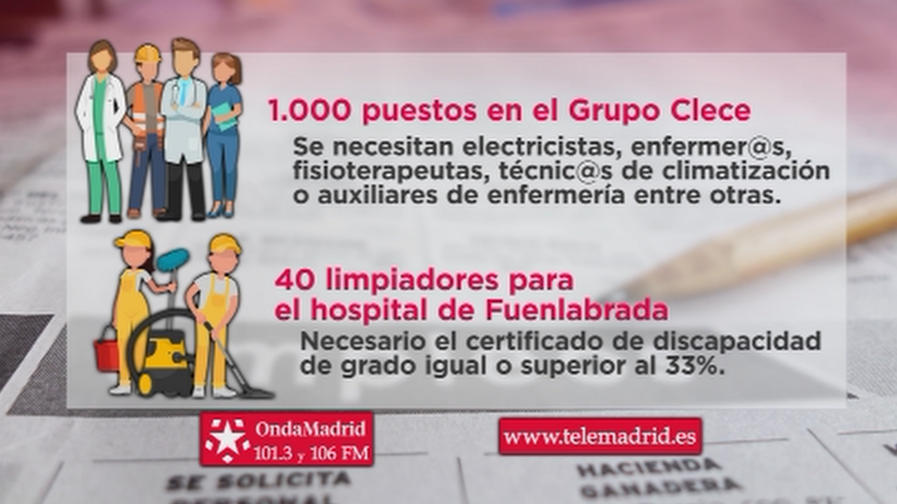 Se busca personal para trabajar en un hospital de Fuenlabrada