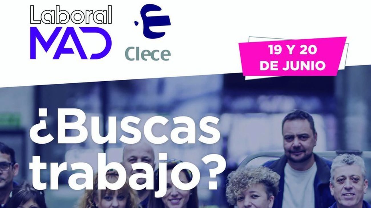 Clece ofrecerá 1.000 puestos de trabajo en Madrid los próximos 19 y 20 de junio