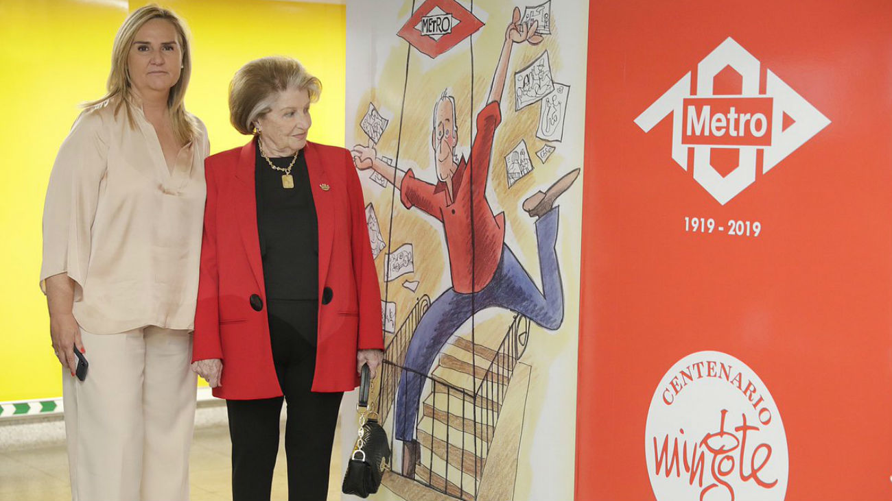 Dibujos de Mingote decoran la estación de Metro de Rubén Darío