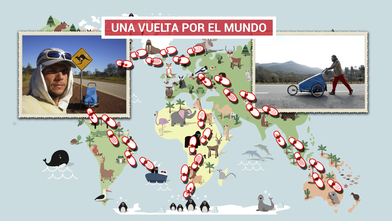 Nacho Dean ha unido cuatro continentes andando