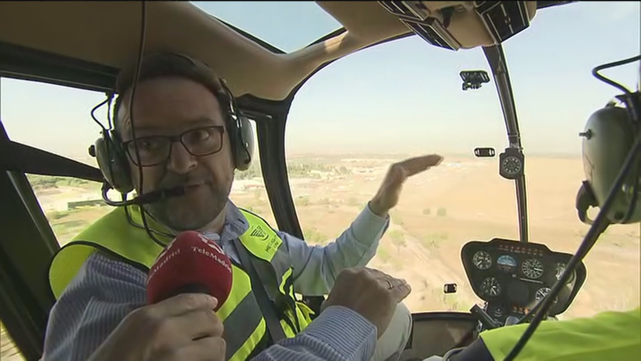 Madrid a vista de helicóptero