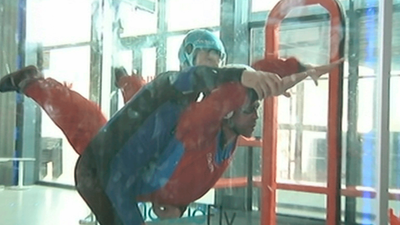 El túnel del viento, la sensación de volar en Madrid
