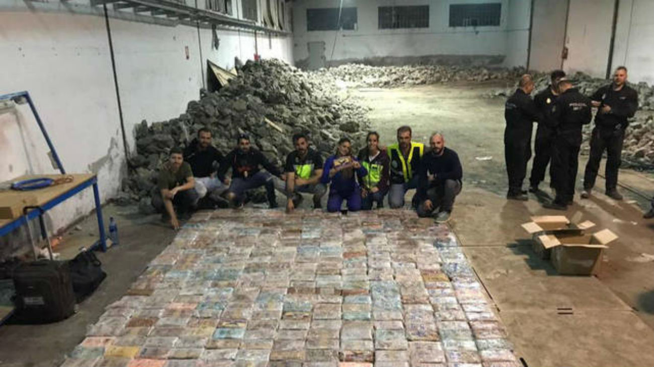Casi  200.000 kilos de falsas rocas ocultaban droga por valor de 500 millones de euros