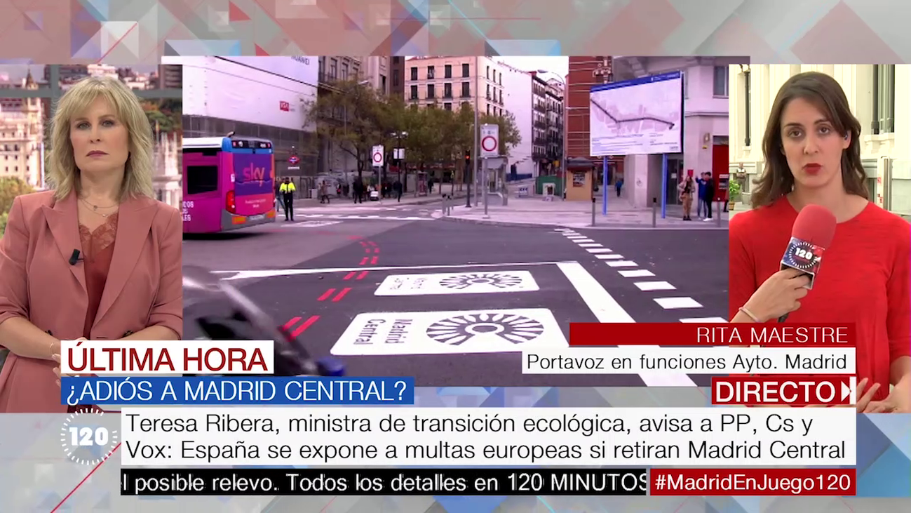 Rita Maestre, sobre Madrid Central: "Espero que el pacto de derechas no sea contrario a Europa"