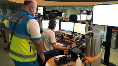 Herido muy grave un motorista tras caer en la A-2 en Alcalá de Henares