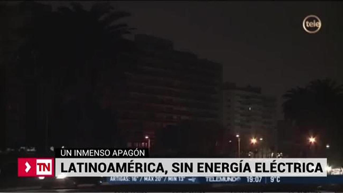 Uruguay y Argentina sin energía eléctrica