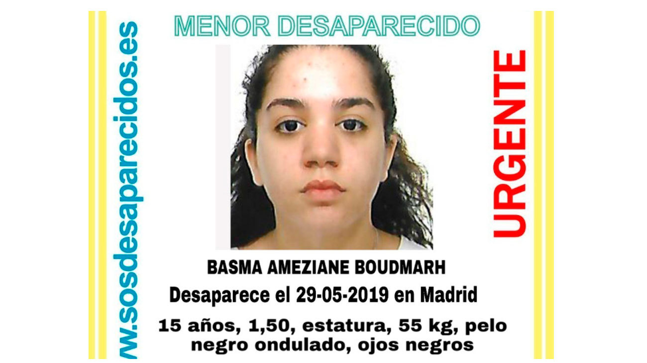 Desaparecida en Madrid una menor de 15 años