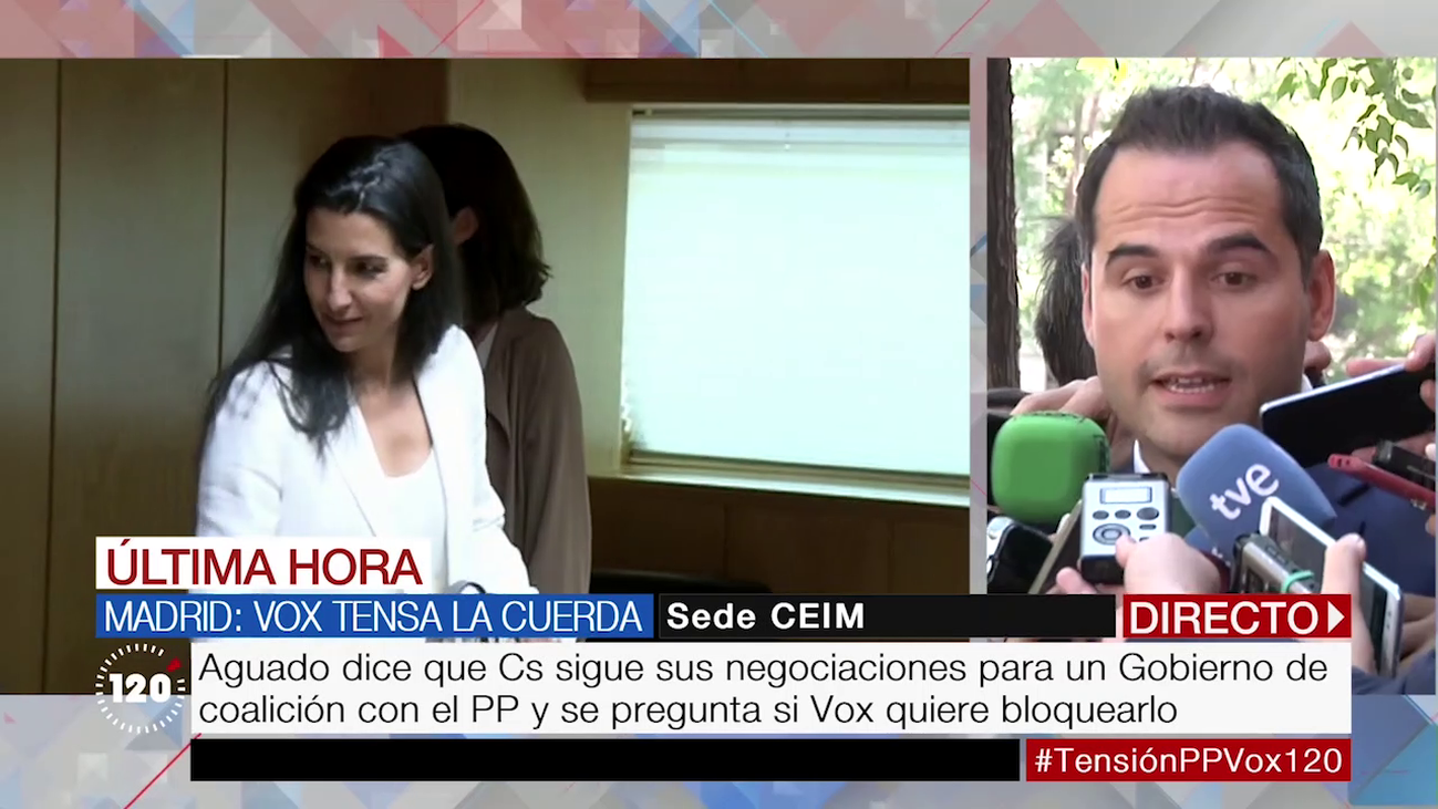 Aguado califica el órdago de Vox como una “pataleta”