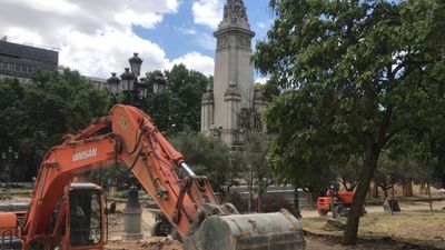 La Comunidad levanta la paralización de las obras de Plaza de España