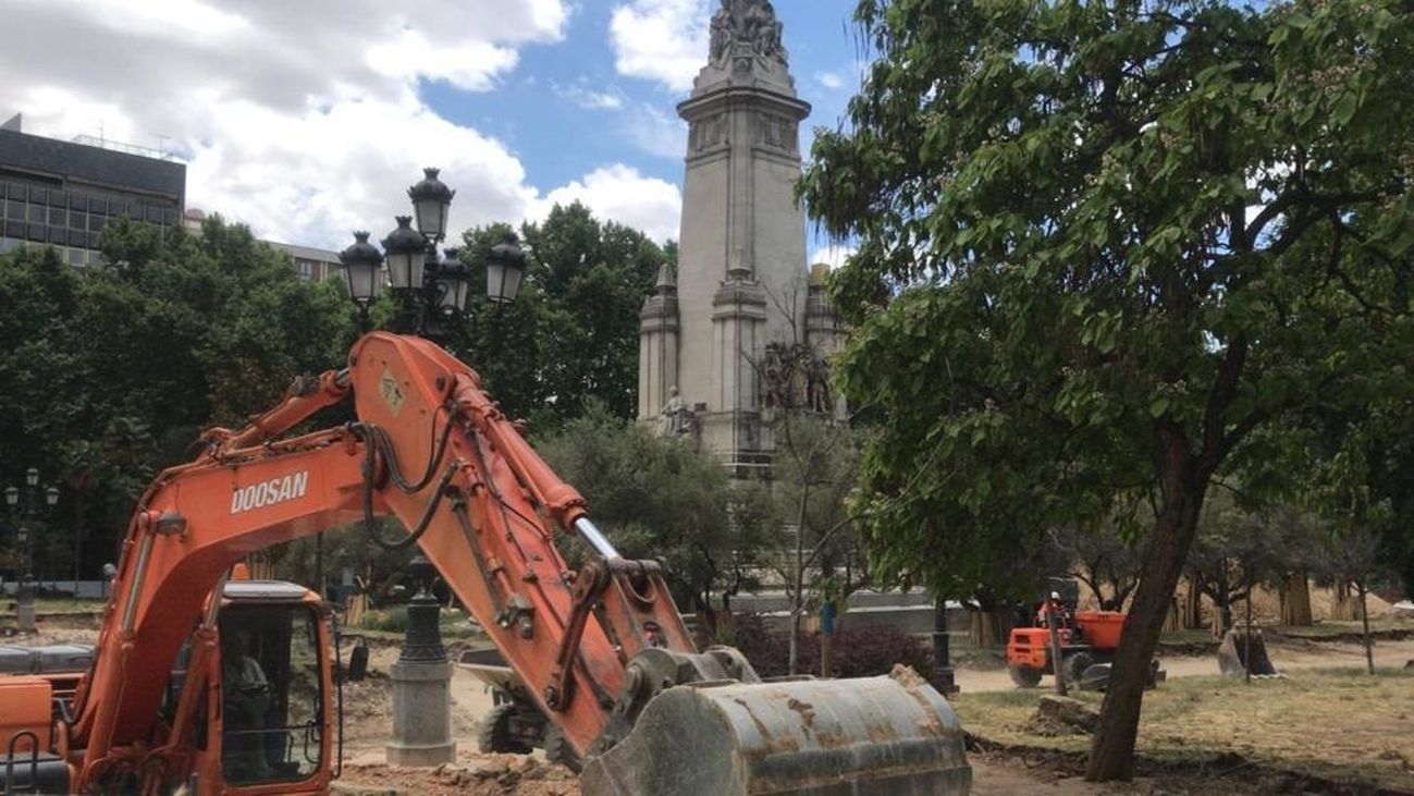 La Comunidad levanta la paralización de las obras de Plaza de España