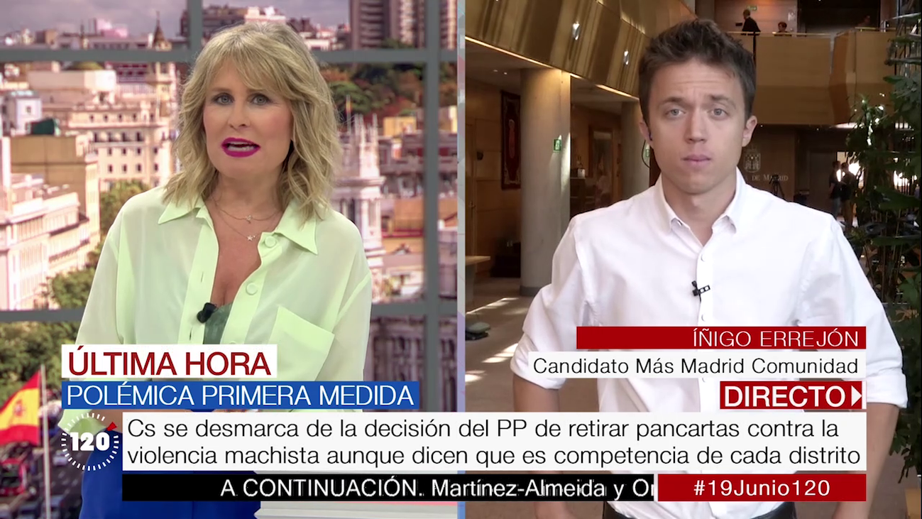 Errejón vuelve a tender la mano a Cs: "Todavía está a tiempo de rectificar"