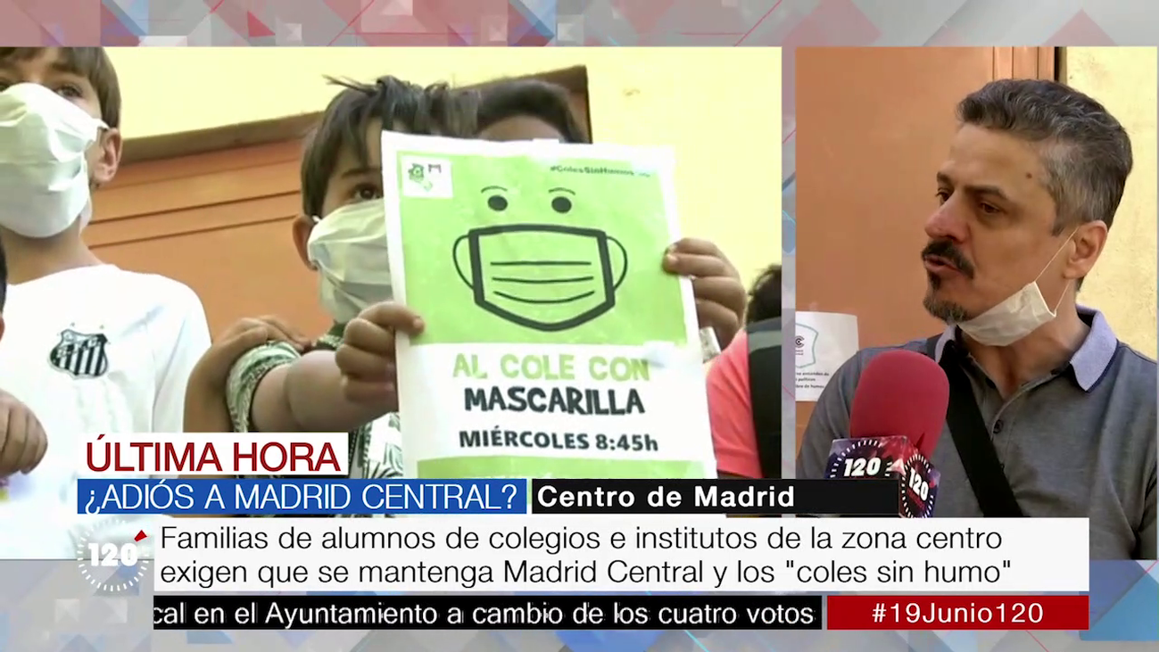 Concentración a favor de Madrid Central: "Es cuestión de salud"