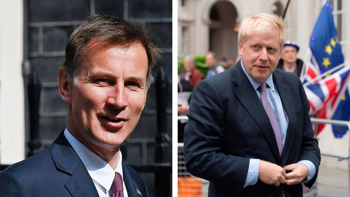 Johnson y Hunt se disputarán el cargo de primer ministro británico