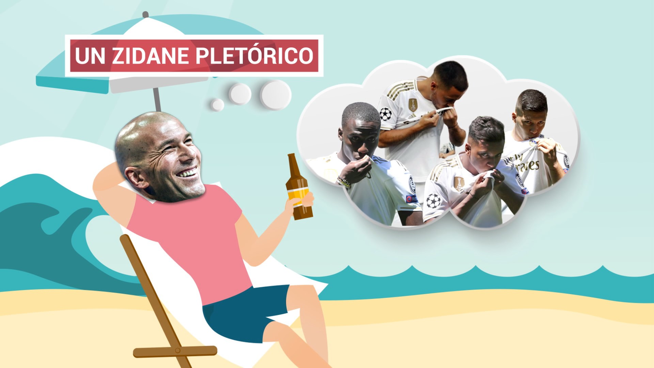 Zidane vuelve a sonreír con su plantilla