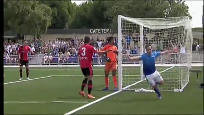 Gol de Cobos, de Las Rozas CF, al Mallorca B (2-1)