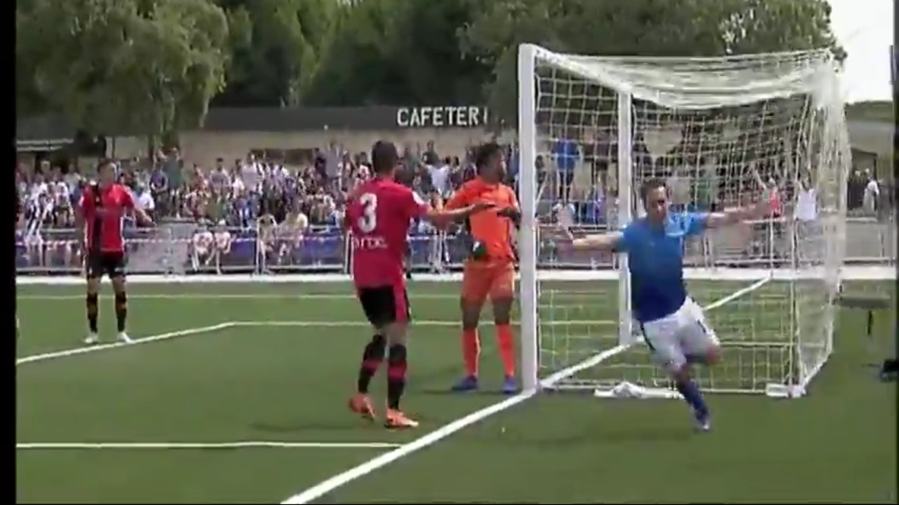 Gol de Cobos, de Las Rozas CF, al Mallorca B (2-1)
