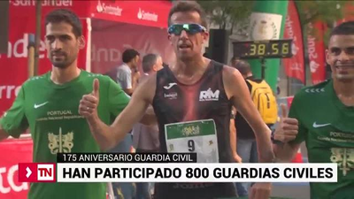 Madrid acoge la carrera con motivo  del 175 aniversario de la Guardia Civil