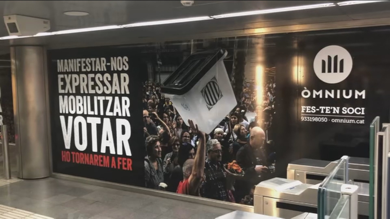 Una campaña independentista espera a los presos del 'procés' en Barcelona