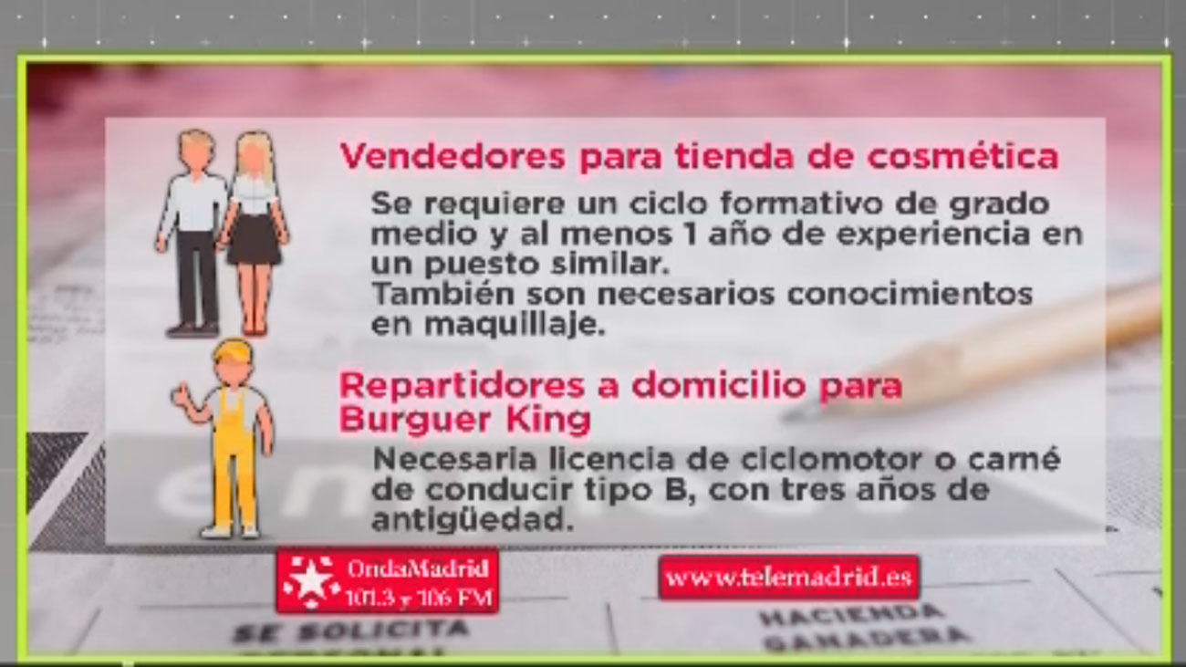Se buscan vendedores para tienda de cosméticos y repartidores a domicilio