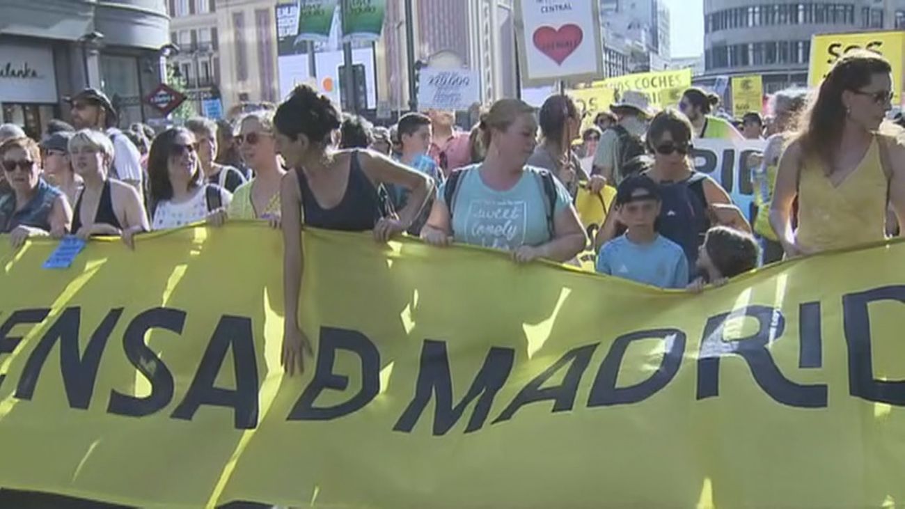 Manifestación en defensa de Madrid Central