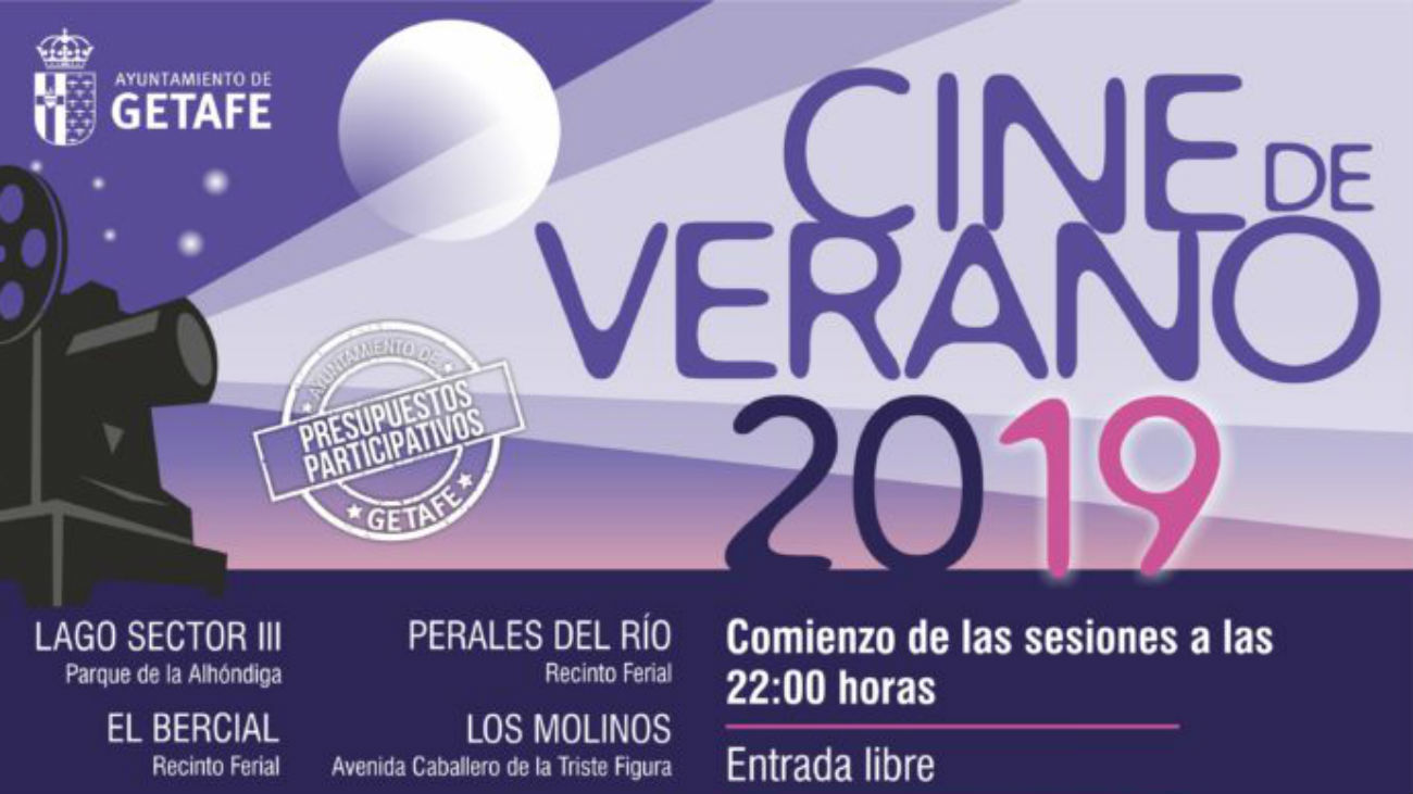 Vuelve el cine de verano a Getafe con 14 películas gratis