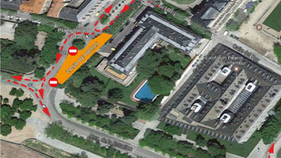 Desvíos de tráfico en San Lorenzo de El Escorial por obras